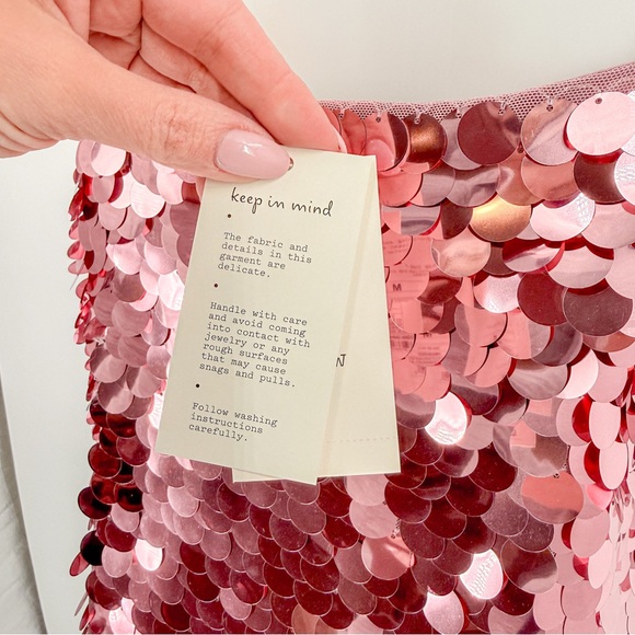 a new day Rose Pink Sequin Slip Mini Dress - Picture 5 of 6